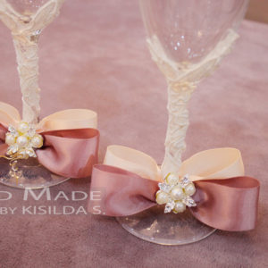 Wedding Champagne Glasses-Applique & Accessories